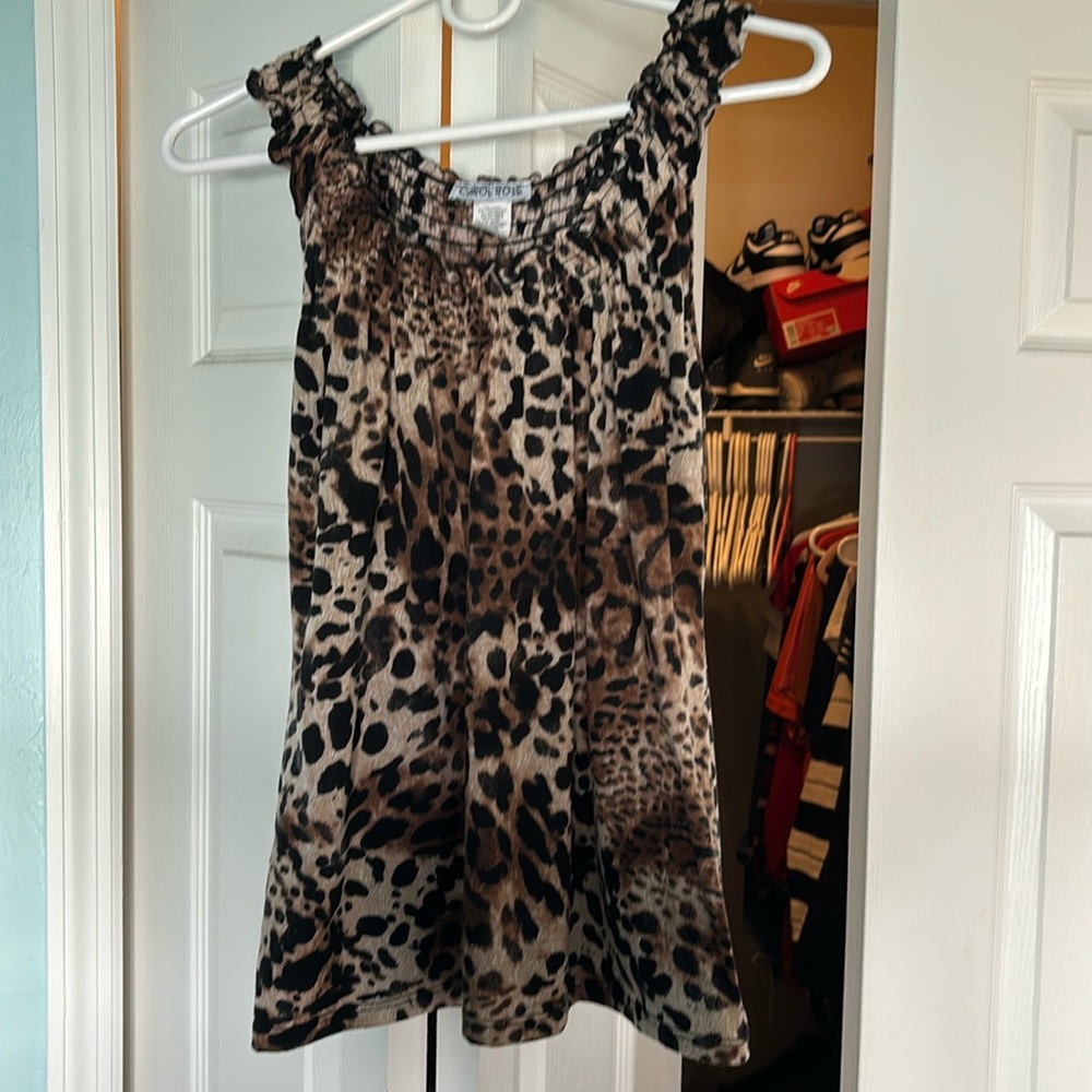 Cheetah print tank top